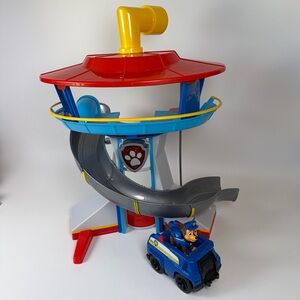 Paw Patrol Look Out Tower with Chase and Vehicle + Sounds WORKS Playset